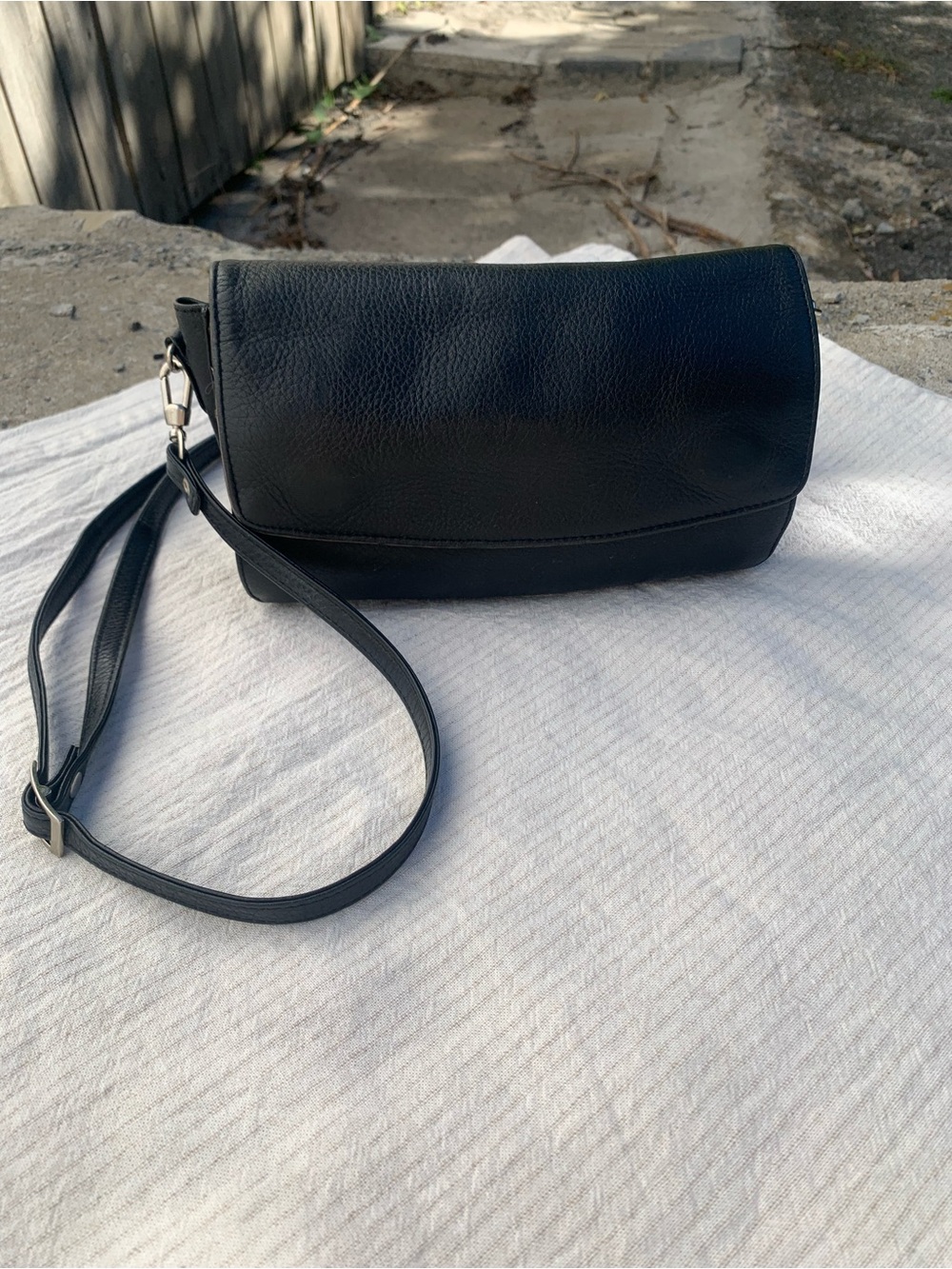 VTG Black Leather - Derek Alexander Vintage- ULTIMATE ORGANIZER purse